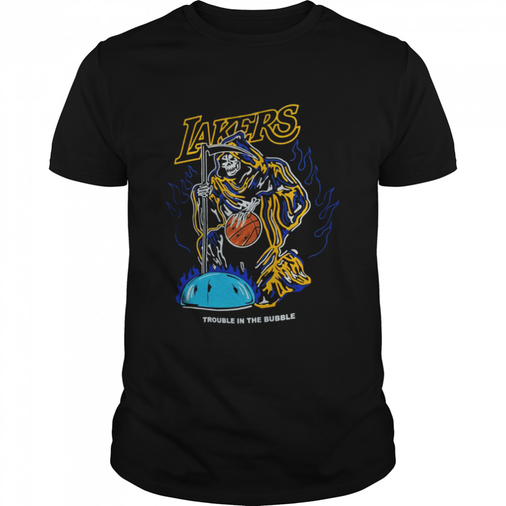 Los Angeles Lakers Trouble In The Bubble Vintage Los Angeles Laker shirt