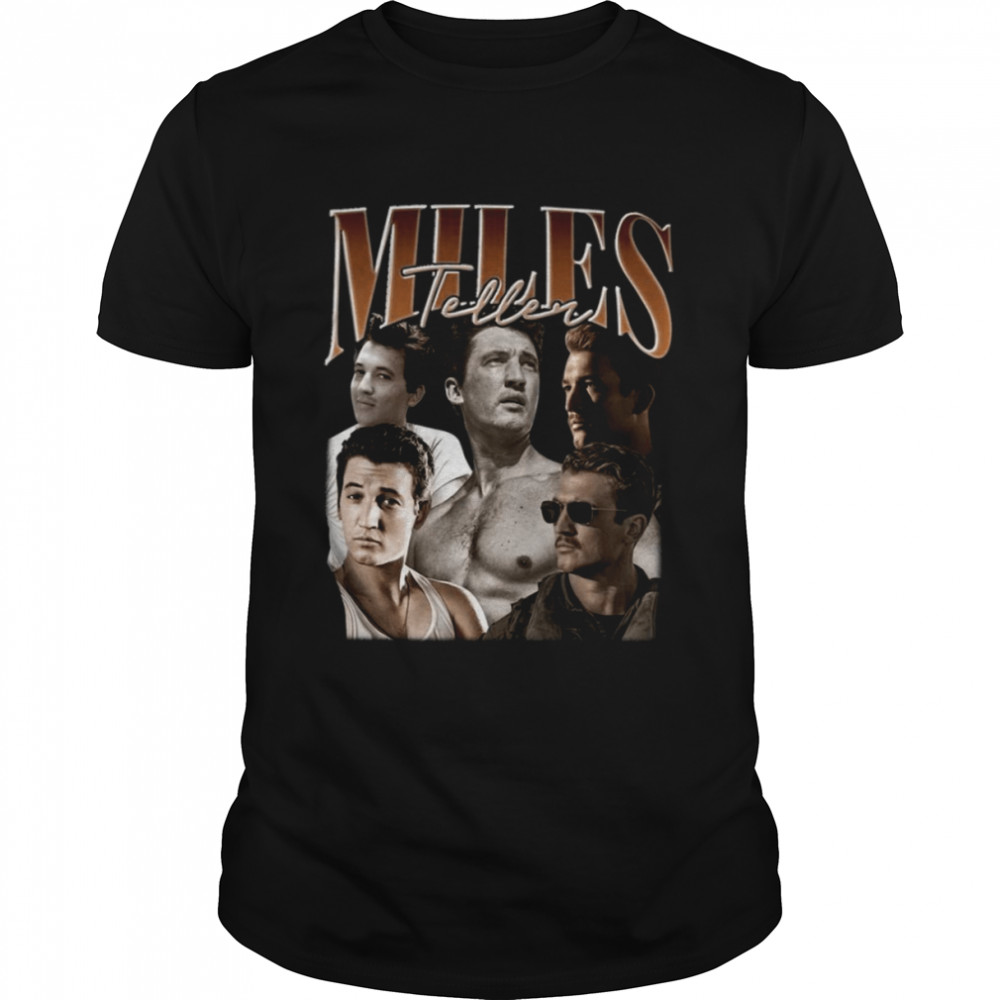 Miles Teller Collage Vintage 90s shirt