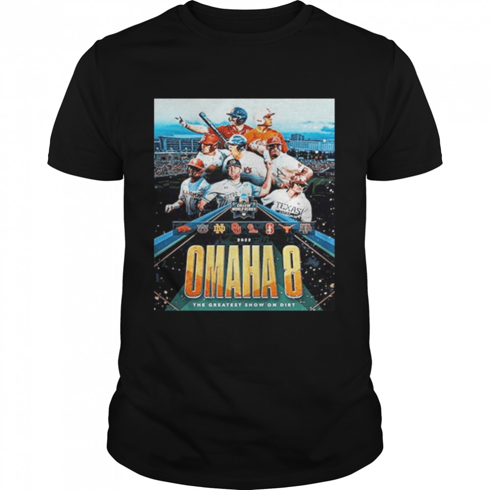 Ncaa baseball 2022 mens college world series mcws the omaha 8 shirt