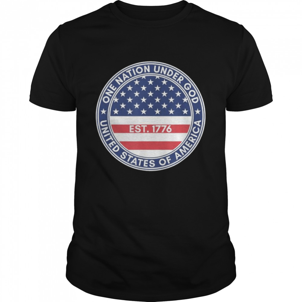 One nation under god est 1776 shirt