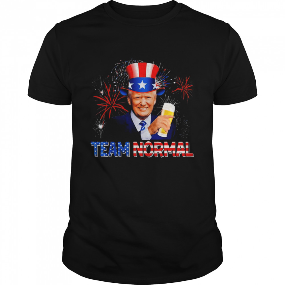 Team Normal 2022 USA America Flag #TEAMNORMAL Pro Trump 2024 T-Shirt