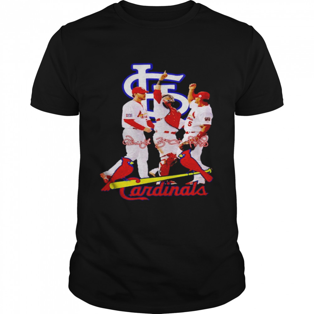 The Last Dance St. Louis Cardinals Molina Wainwright And Pujols signatures shirt