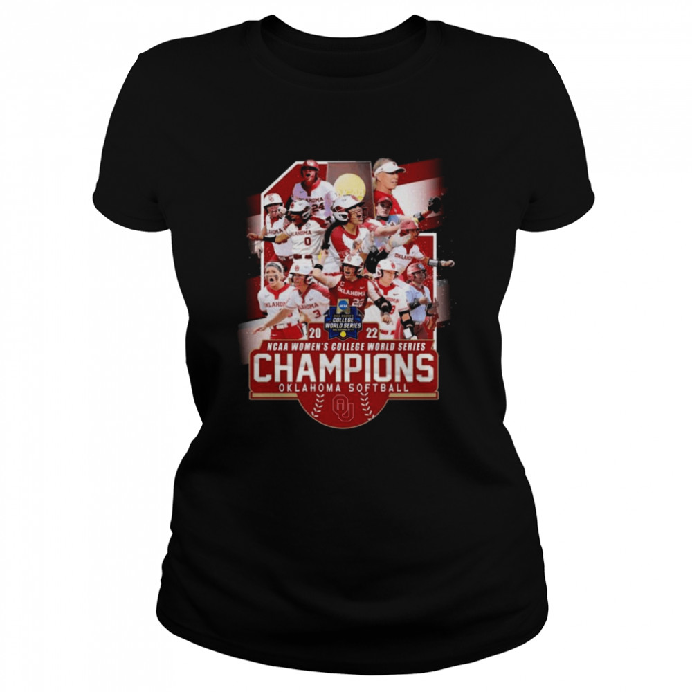 2022 NCAA Women’s College World Series Champions Oklahoma Softball Team  Classic Women's T-shirt