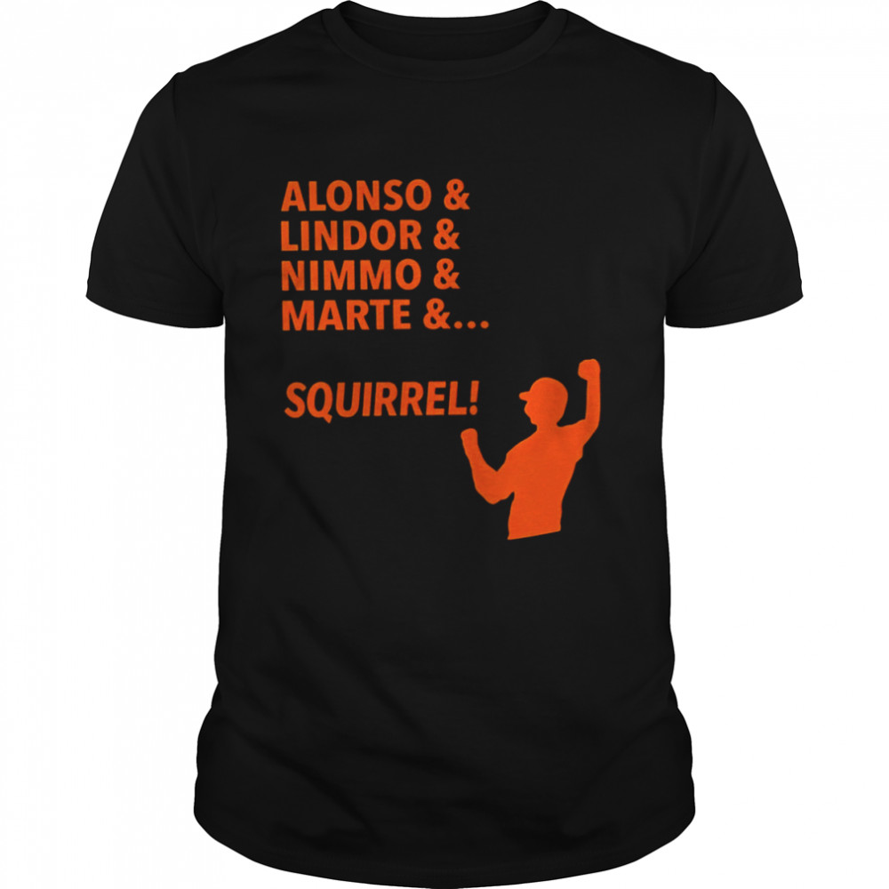 Alonso Lindor Nimmo Marte Squirrel shirt