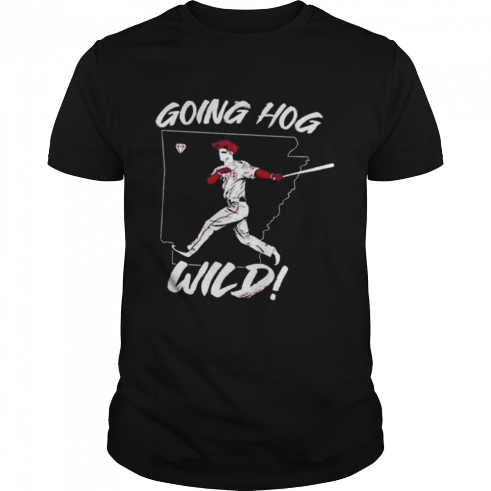 Going Hog Wild Arkansas Baseball Fan Gift Shirt