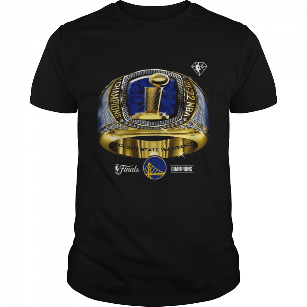 Golden State Warriors 2022 NBA Finals Champions Bling Ring T-Shirt