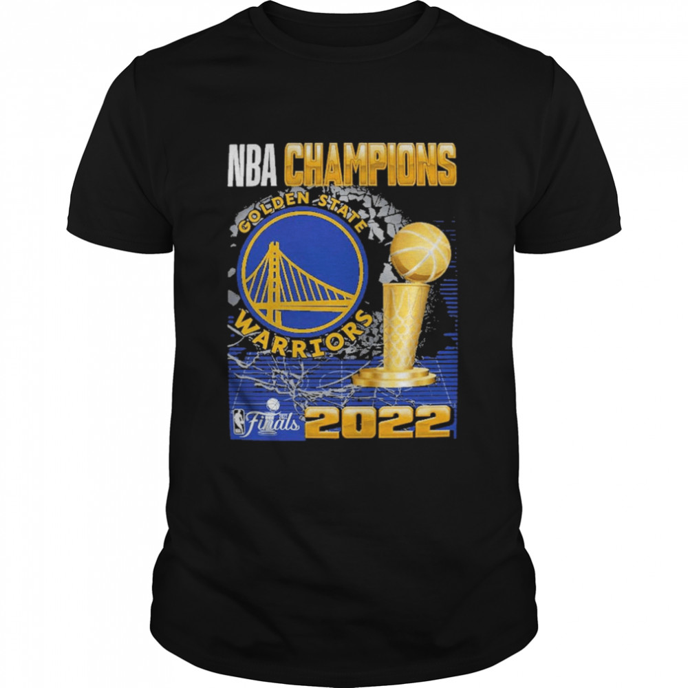 Golden State Warriors 2022 NBA Finals Champions Trophy T-Shirt