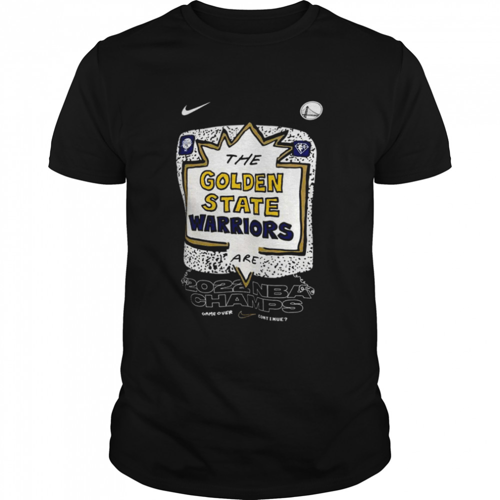 Golden State Warriors Nike 2022 NBA Finals Champions Celebration Expressive T-Shirt