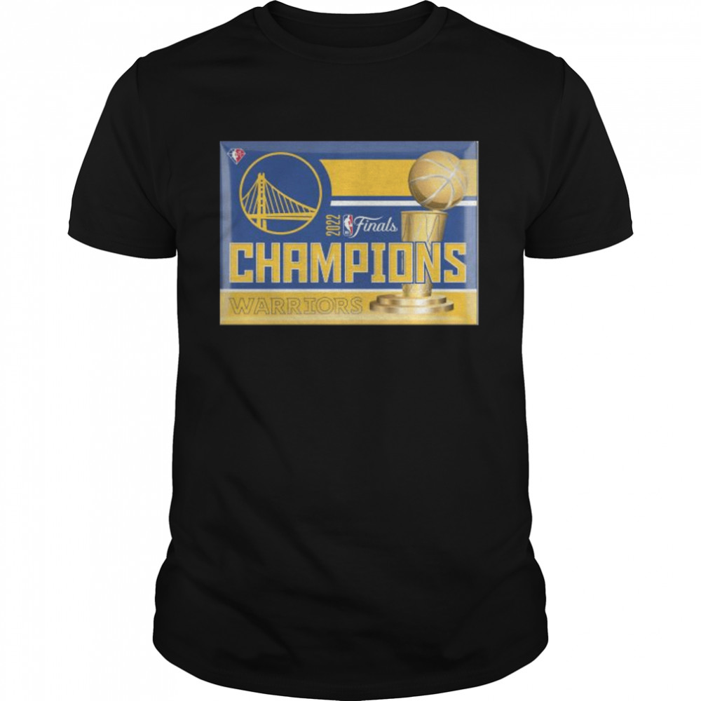 Golden state warriors wincraft 2022 nba finals champions shirt