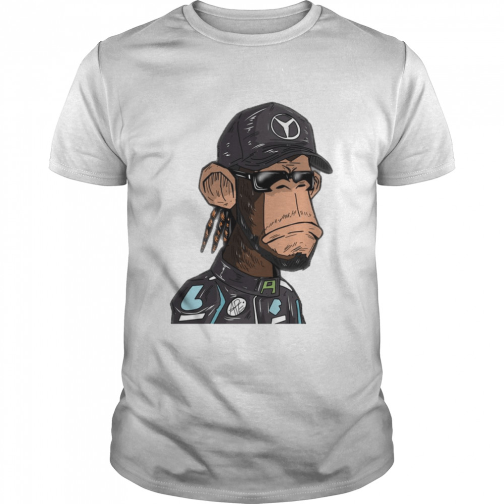 Illustration Lewis Hamilton Car Racing shirt