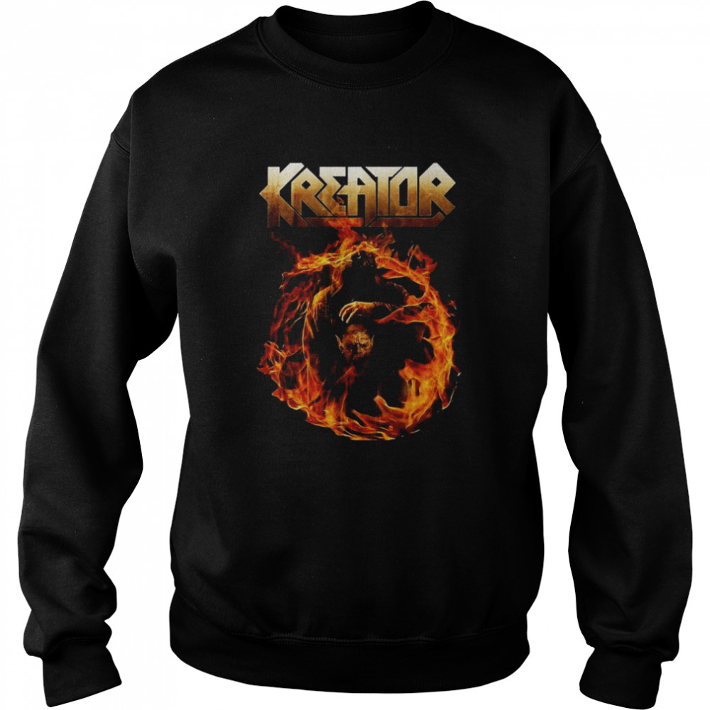 Live On Fire Kreator Retro Rock Band shirt Unisex Sweatshirt