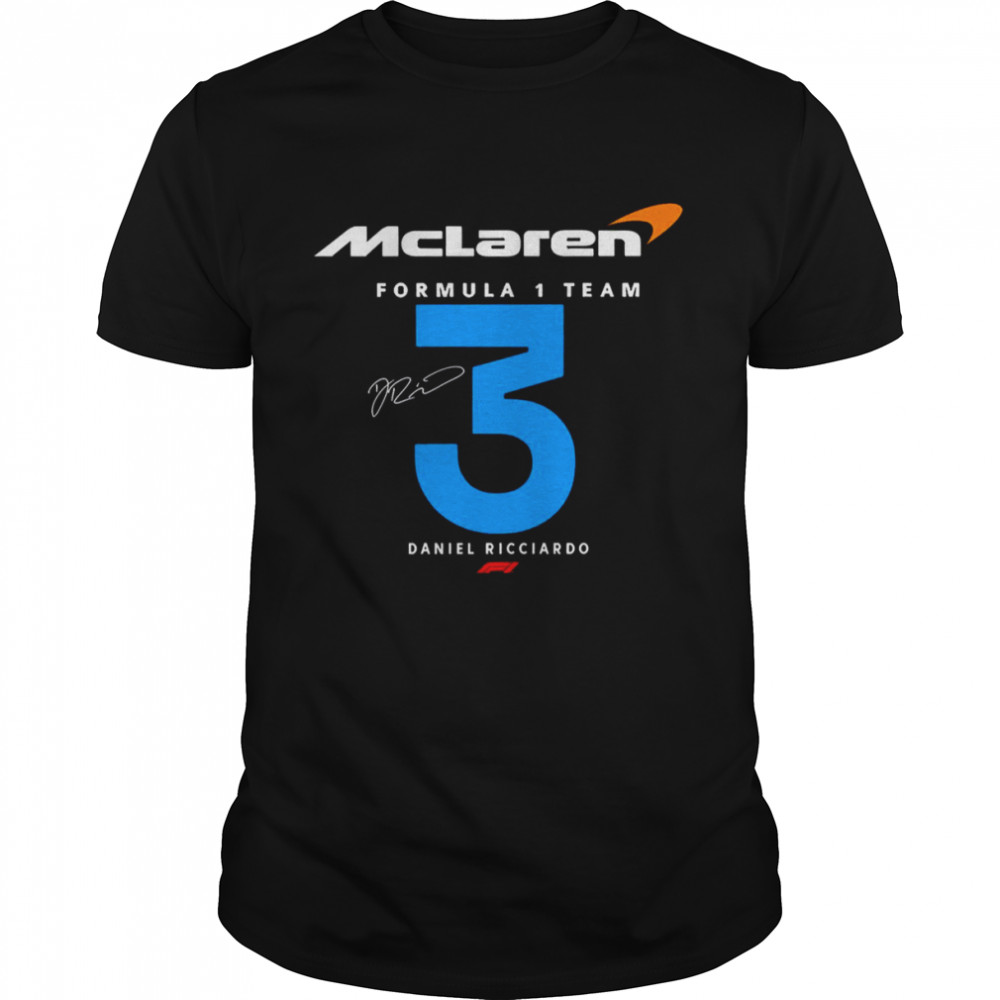 Mclaren F1 Team 2022 Daniel Ricciardo Car Racing shirt