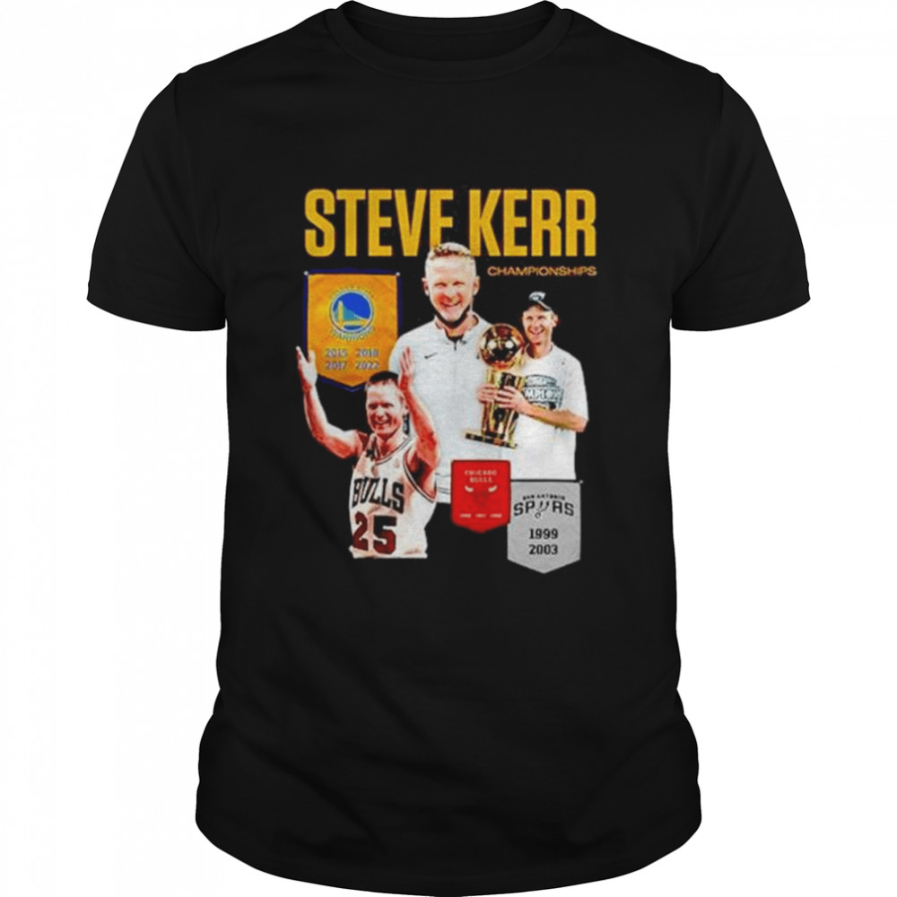 NBA finals champions NBA champions steve kerr adds title no 9 to his collection shirt