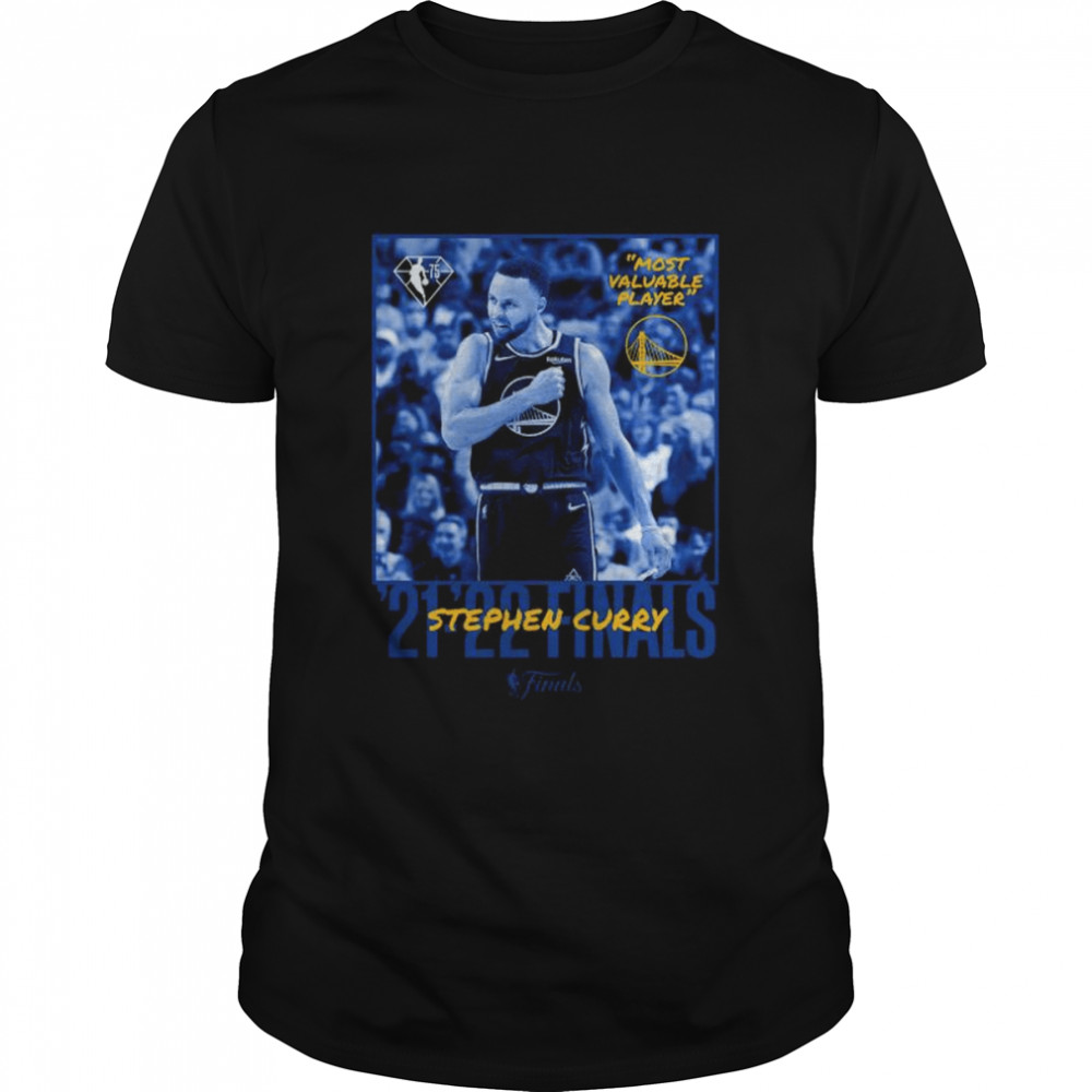 Stephen Curry Golden State Warriors Most Valuable Player 2022 NBA Finals Champions MVP Crossover T-Shirt