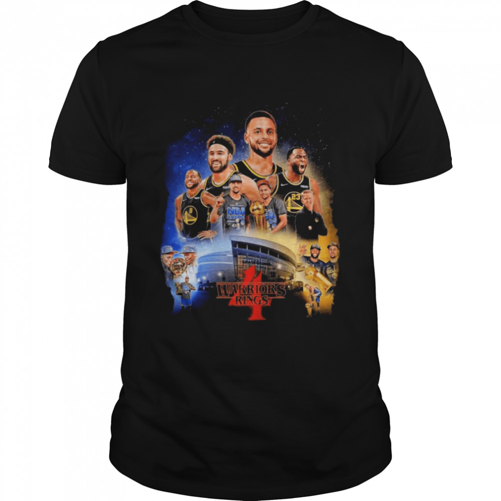 Stranger Things Golden State Warriors Rings 4 Shirt