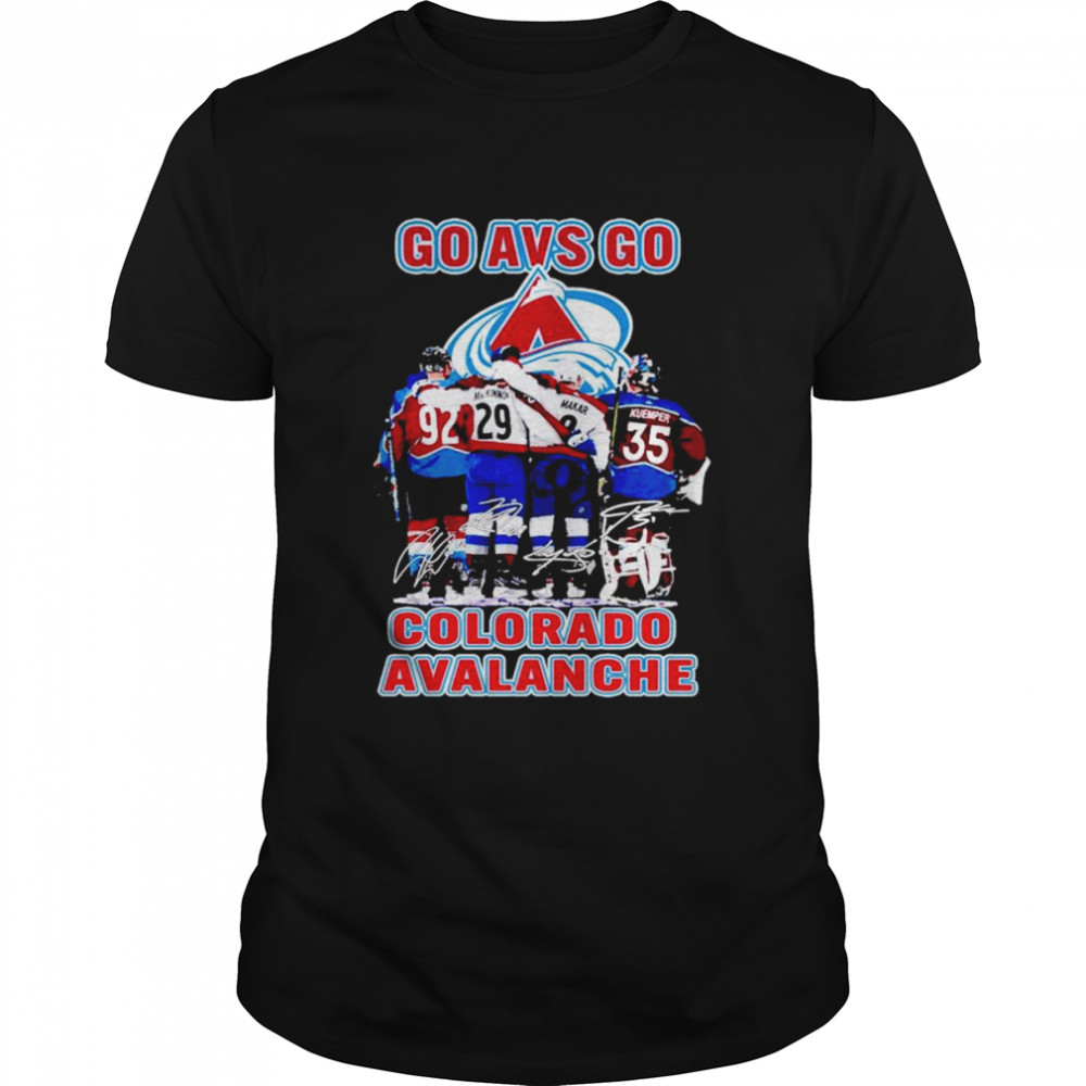 Colorado Avalanche Go AVS Go signatures shirt