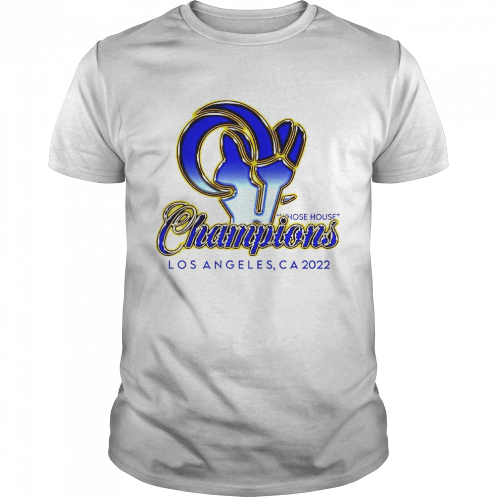 Rams Superbowl Champions gold logo shirt