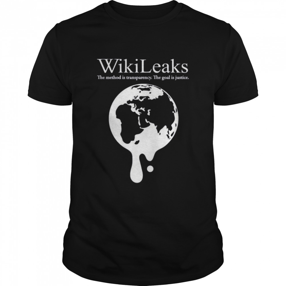 Wikileaks Dripping Globe Shirt