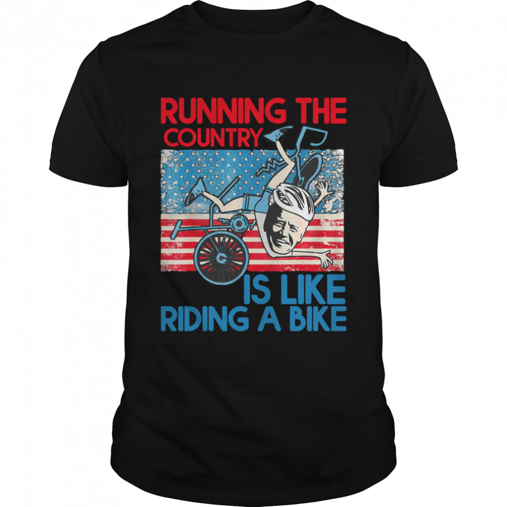 Running The Country Is Like Riding A Bike Joe Biden Vintage Classic T-Shirt