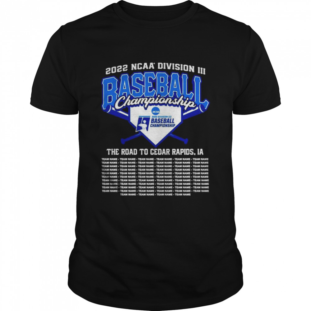 2022 NCAA Division III Baseball Championship shirt