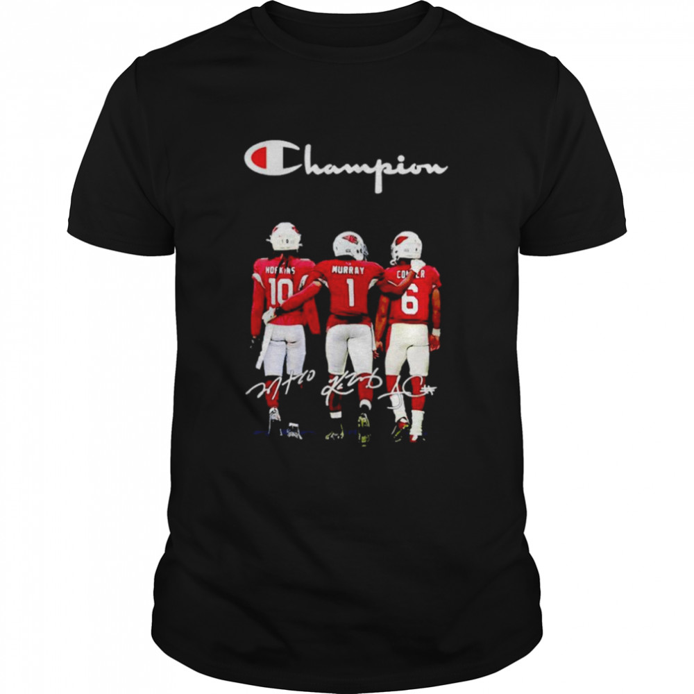 Arizona Cardinals Hopkins Murray Corner Champion signatures shirt