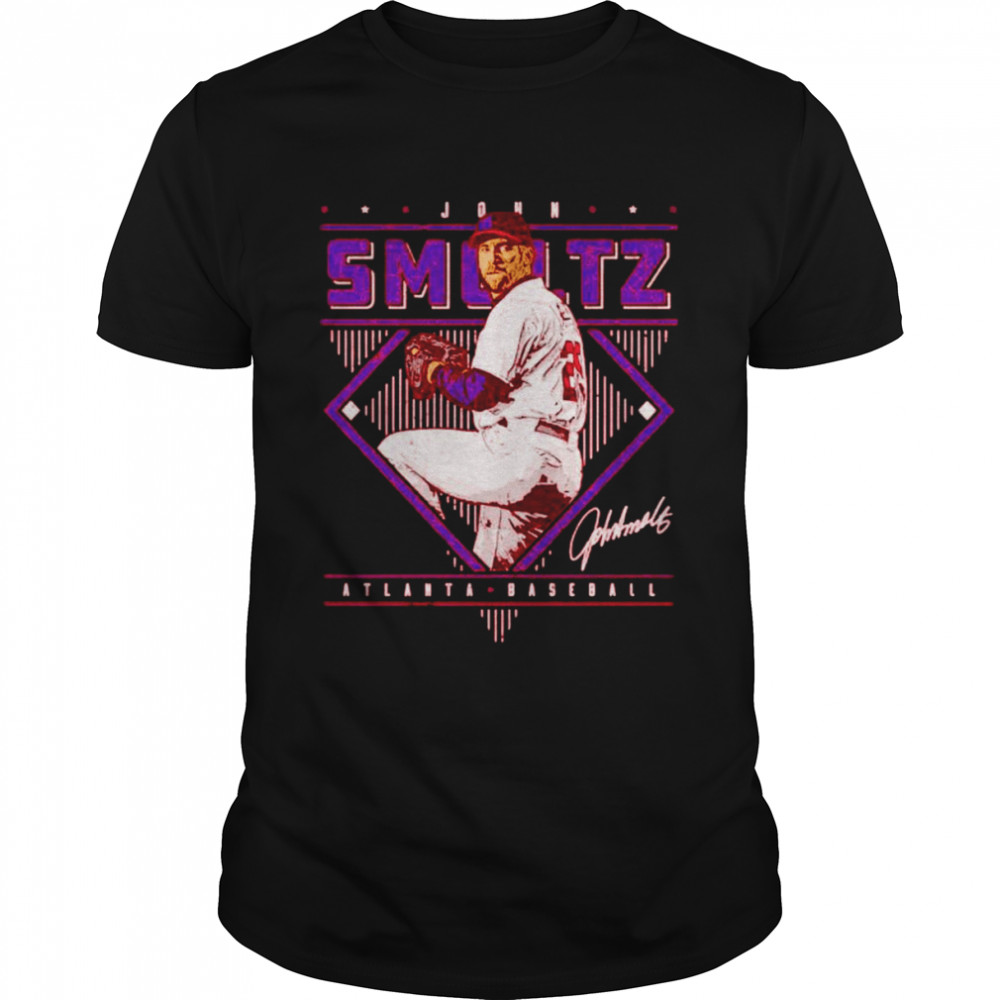 John Smoltz Atlanta Braves Diamond Name signature shirt