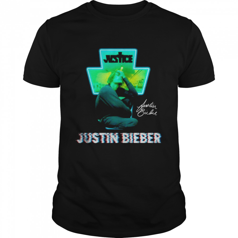 Justice Justin Bieber signature shirt