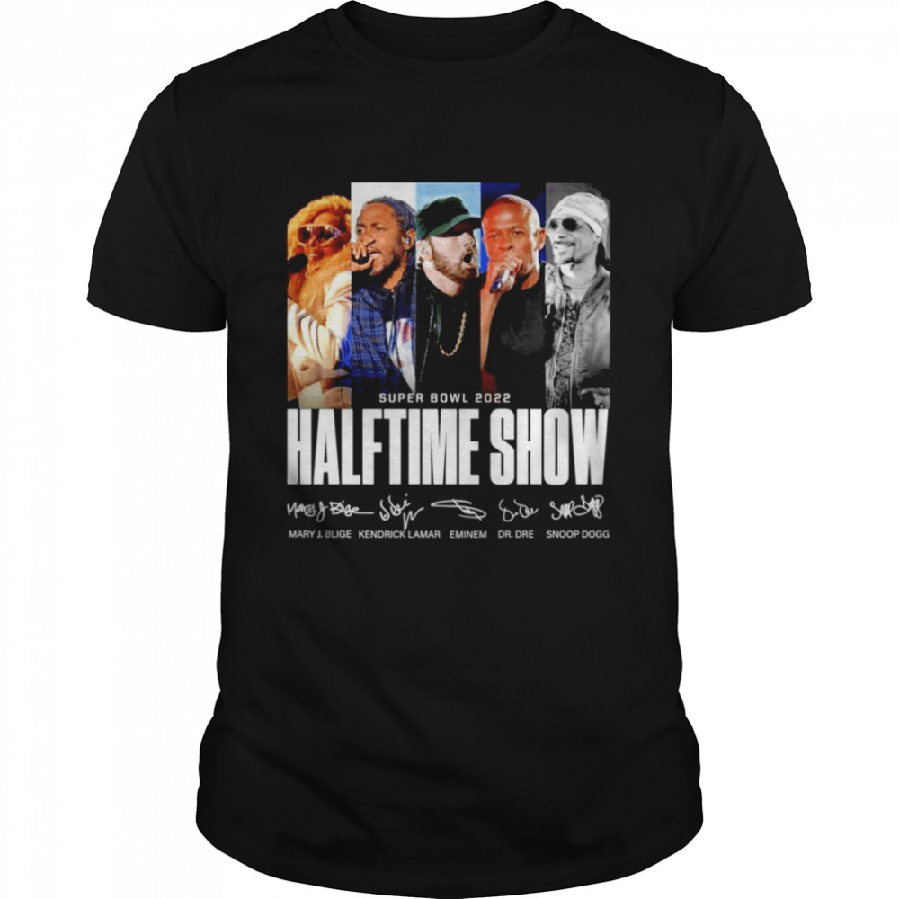 Super Bowl 2022 Halftime Show signatures shirt