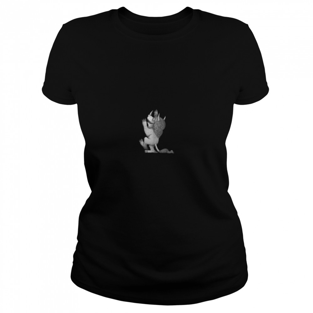 Where the Wild Things Are Drawn Tri-Horned Monster T- Classic Women's T-shirt