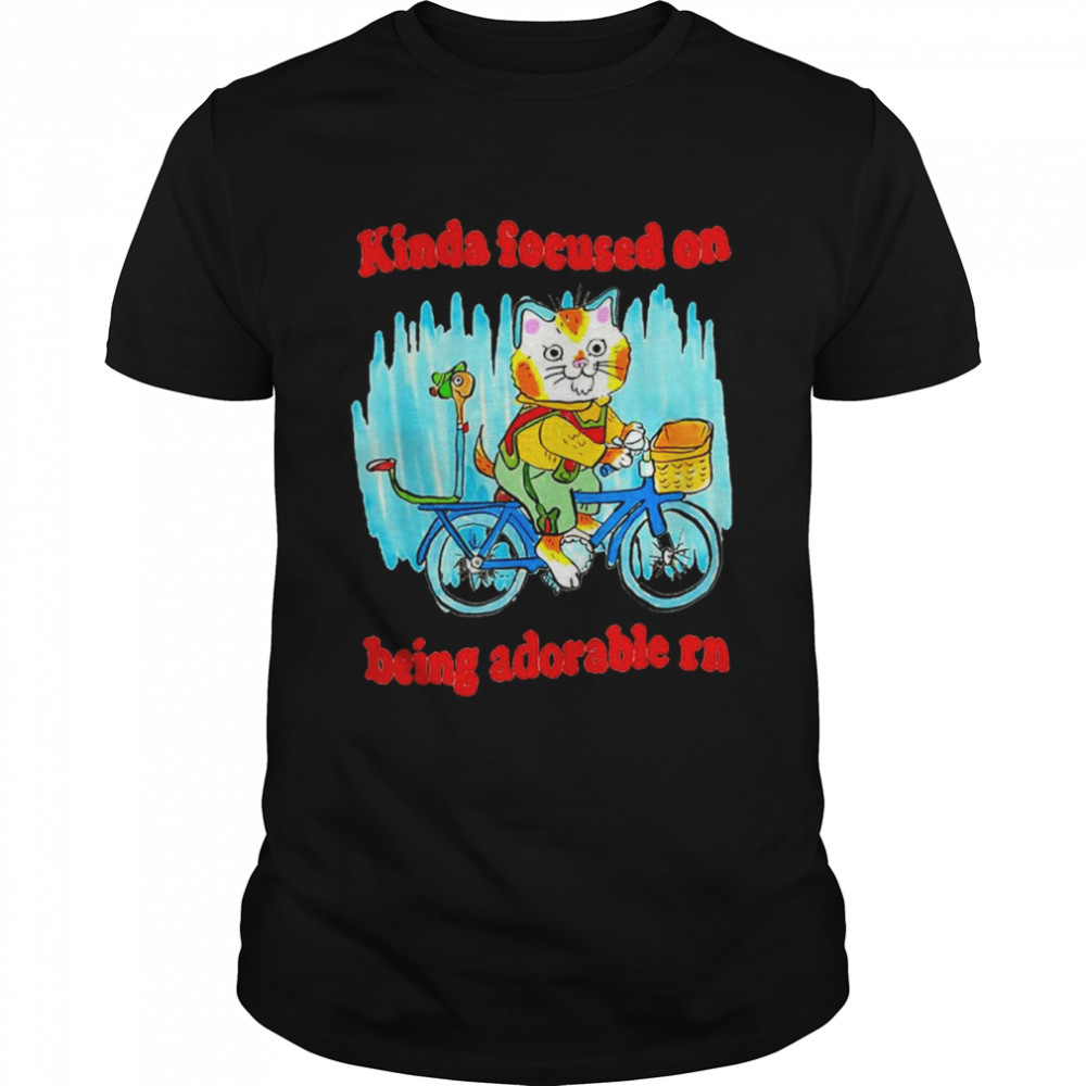 Cat kinda focused on being adorable rn shirt