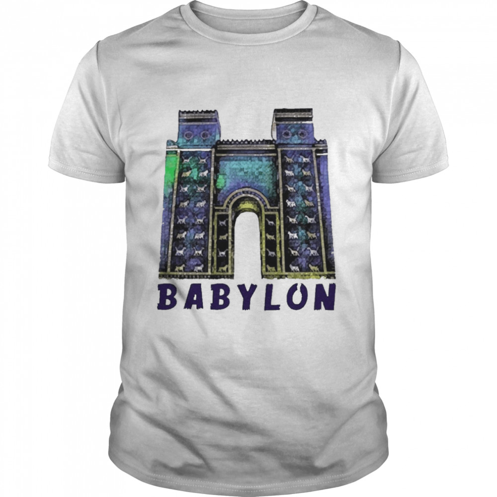 Ishtar gate in babylon fit ladies shirt