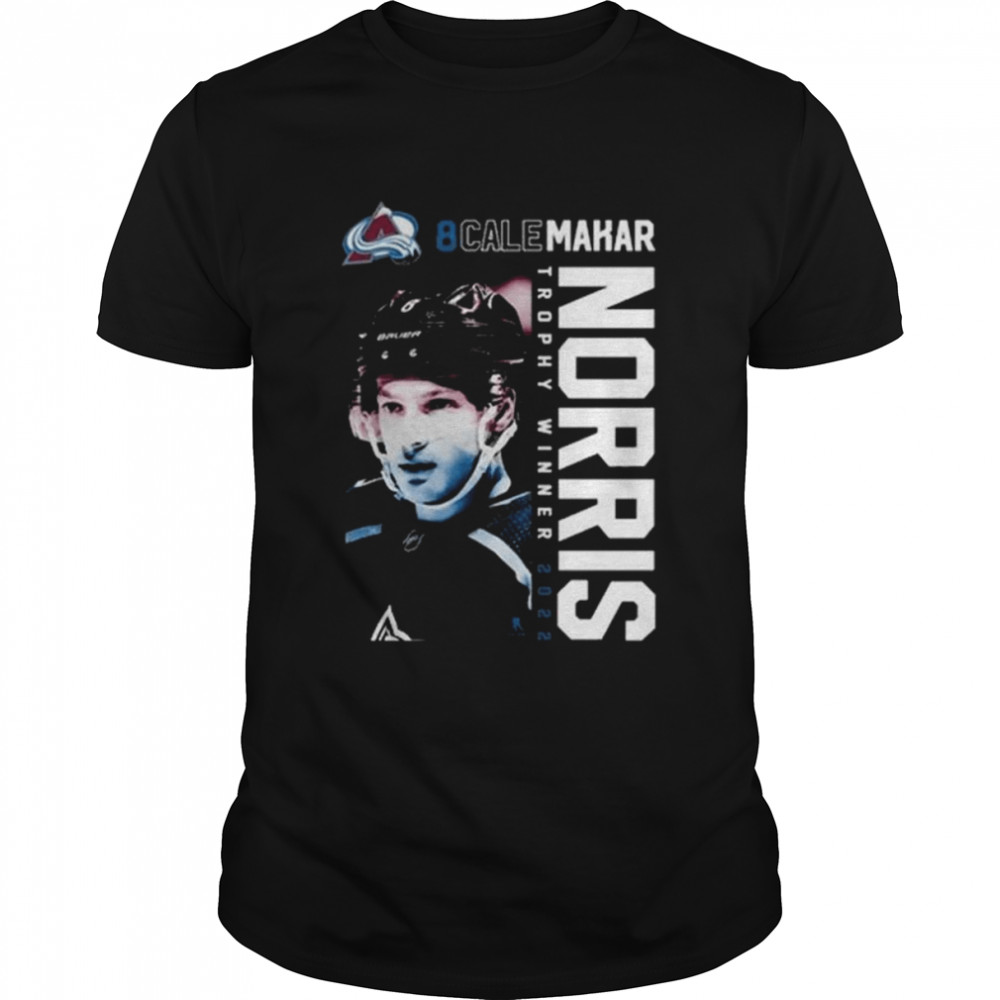 NHL Cale Makar Colorado Avalanche 2022 James Norris Memorial Trophy Winner T-Shirt