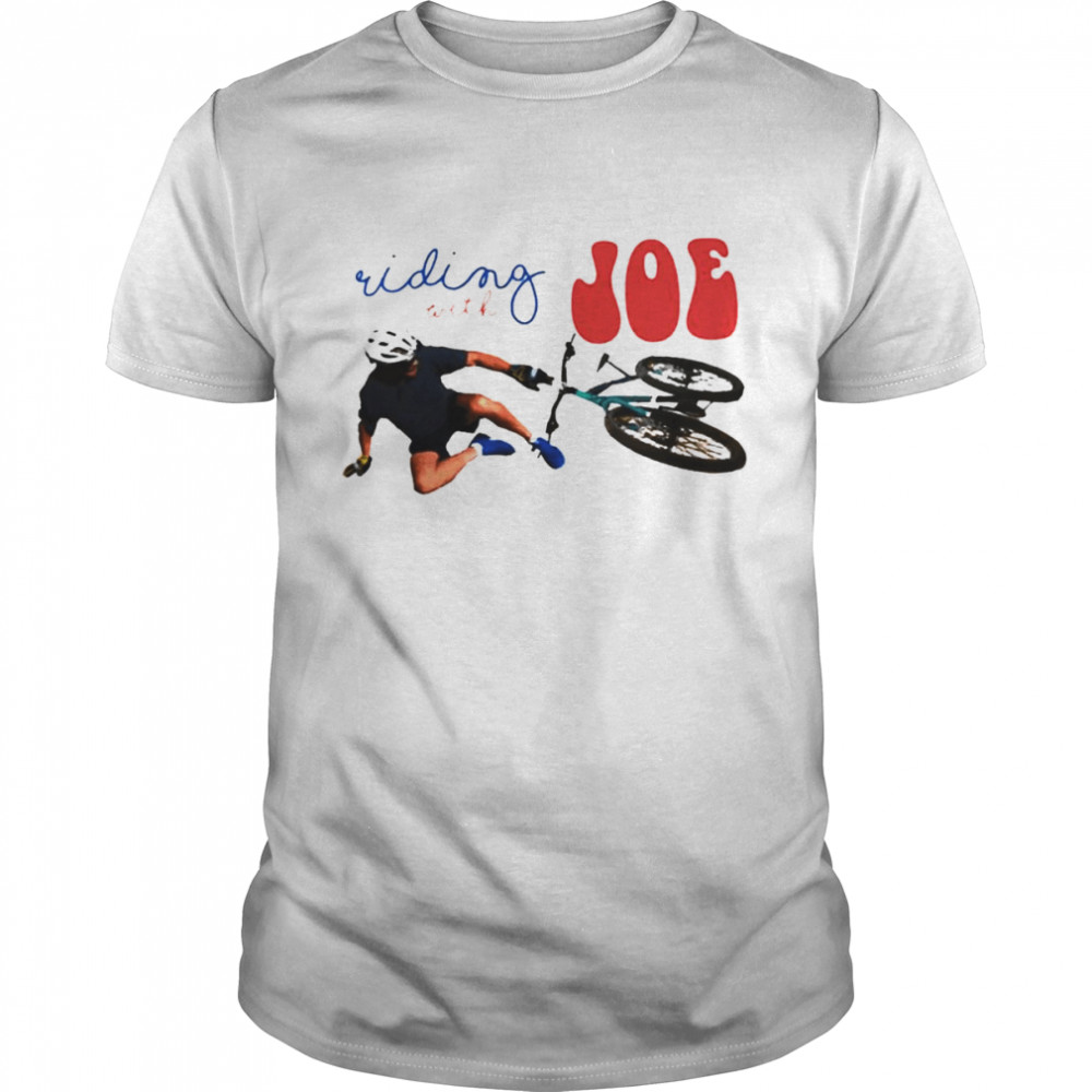 Riding With Joe Biden Falling Off The Bike shirt