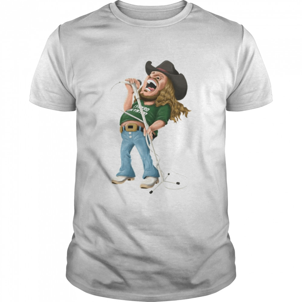 Ronnie Van Zant Caricature Lynyrd Skynyrd Retro shirt