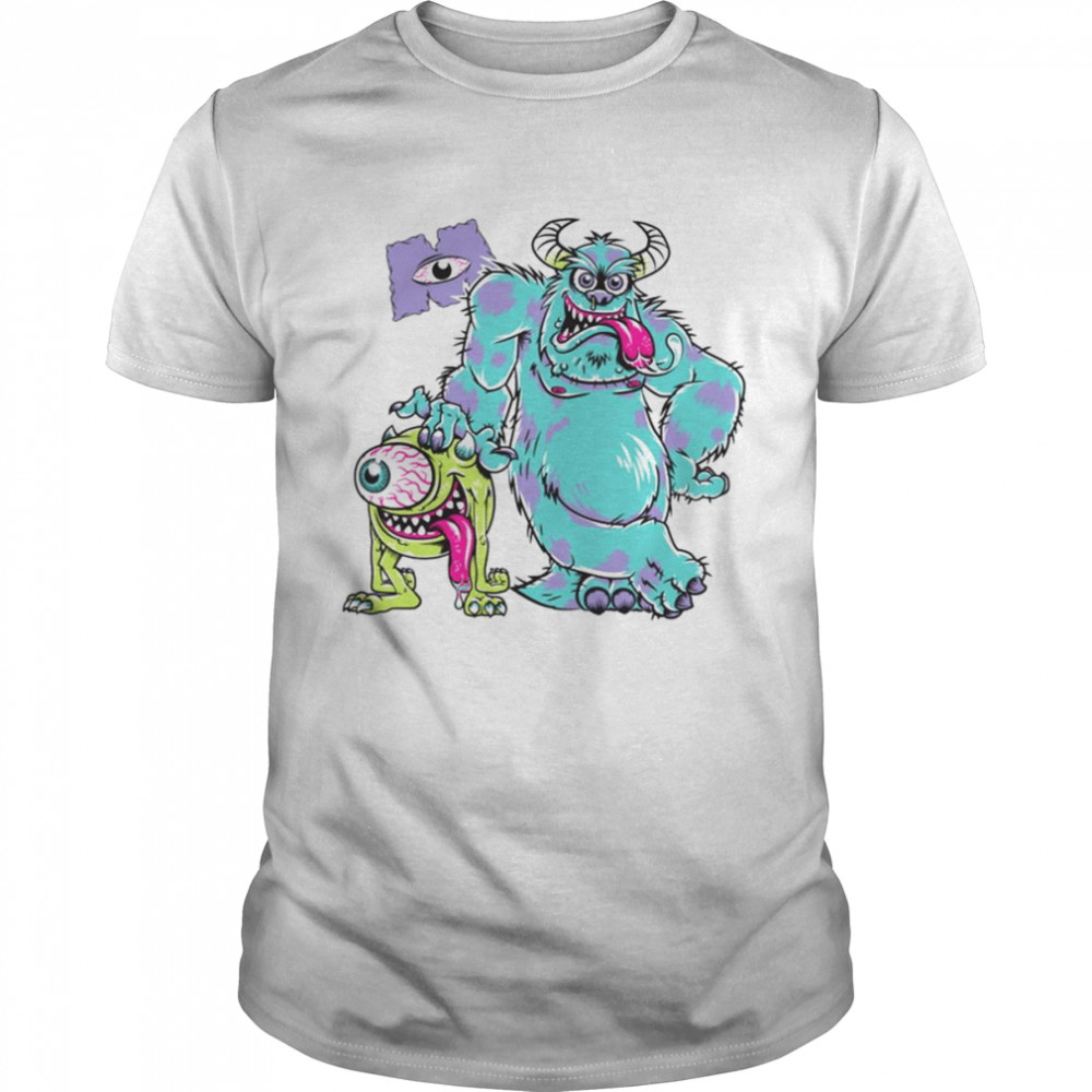 Scary Friends Monsters Inc Cartoon Pixar shirt