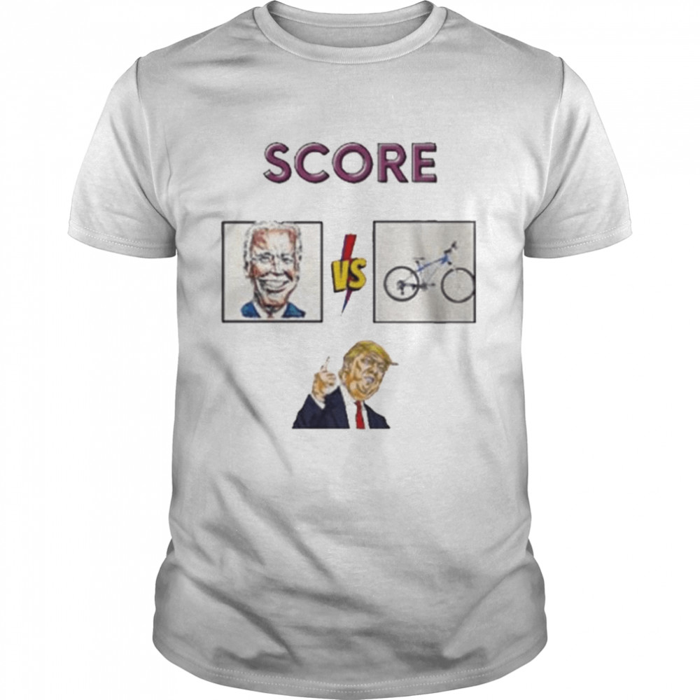 Score biden falls off his bike shirt