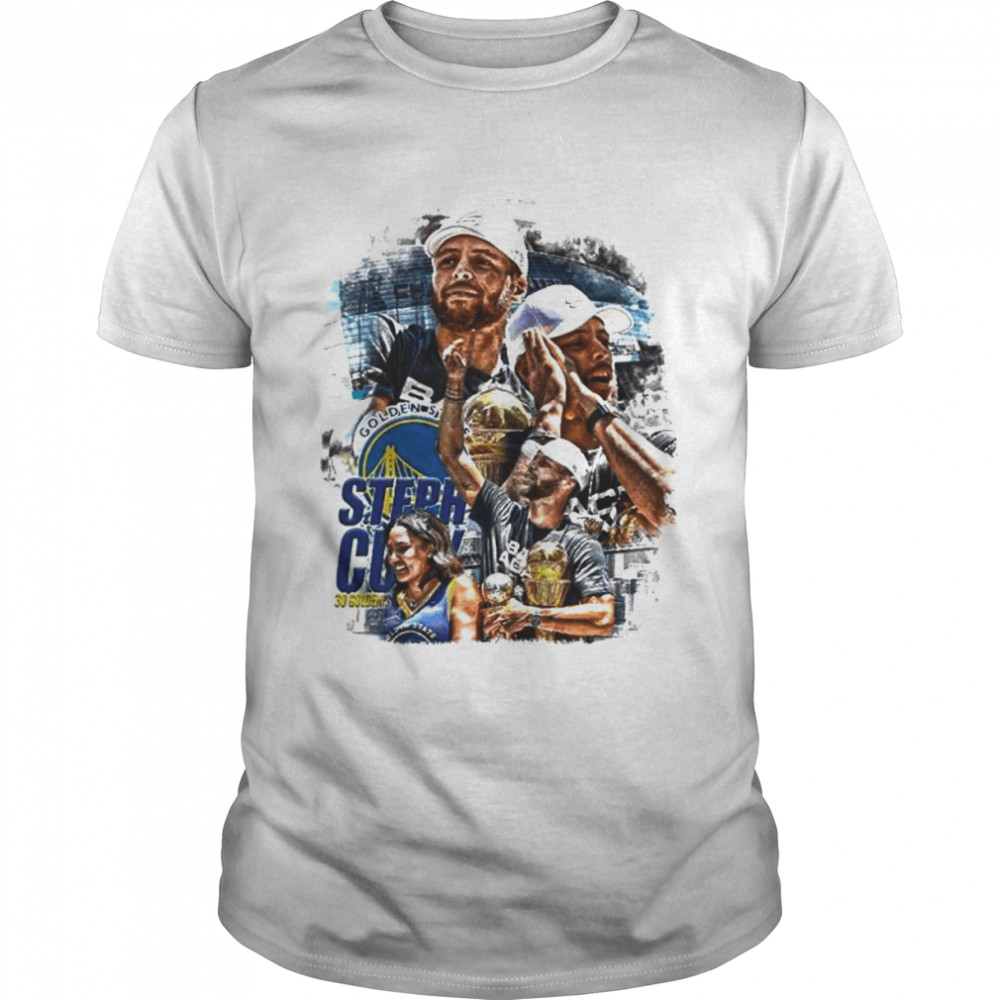 Steph Curry Night Night Golden State Warriors 30 Golden shirt