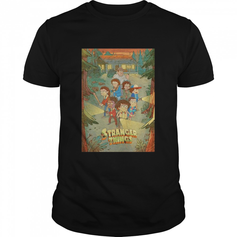 Stranger Things and Gravity Falls shirt