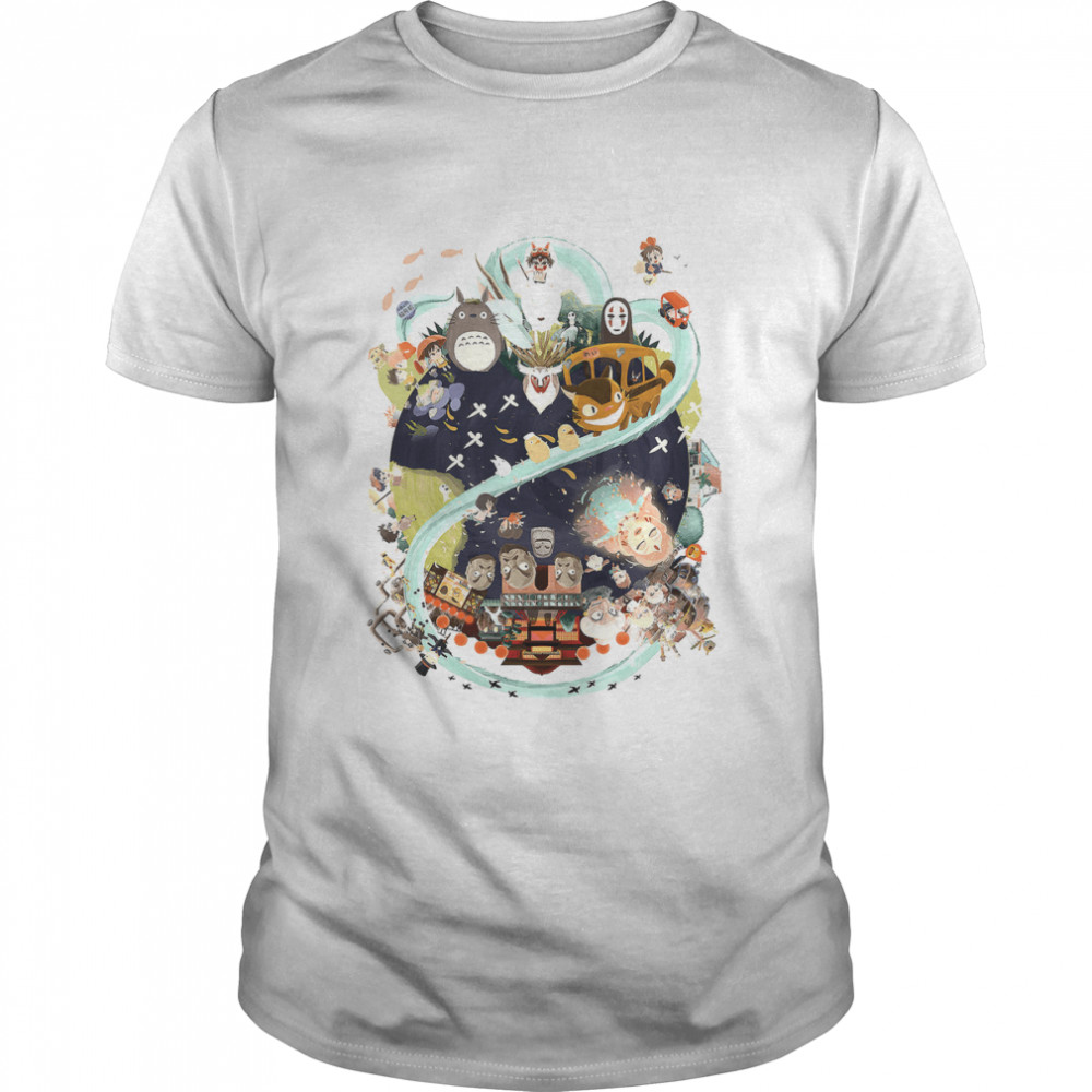 Summary Anime Haku Dragon Hayao Miyazaki Mononokekikis Studio Ghibli shirt