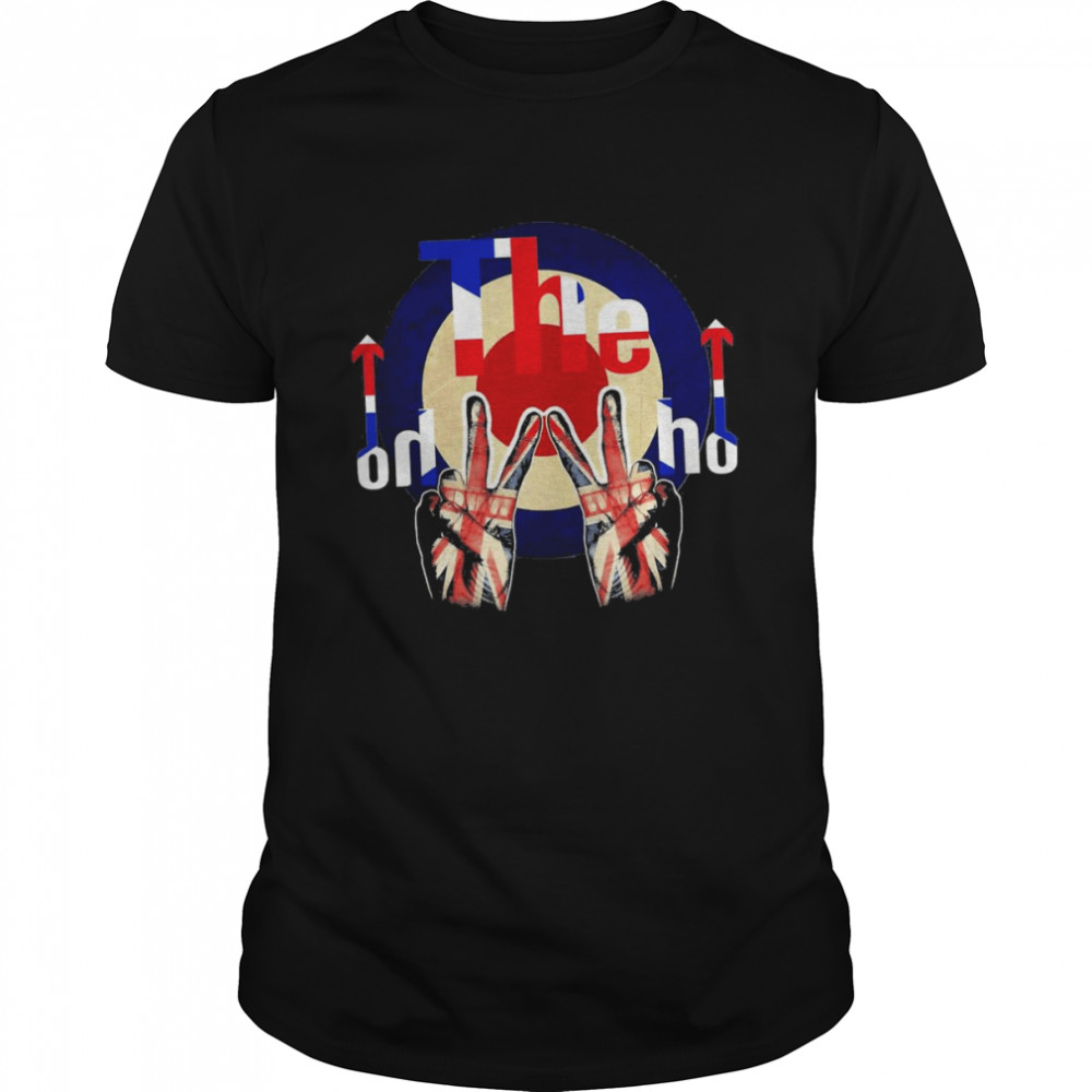 The Who Finger The Who Band Legends American Flag Shirt