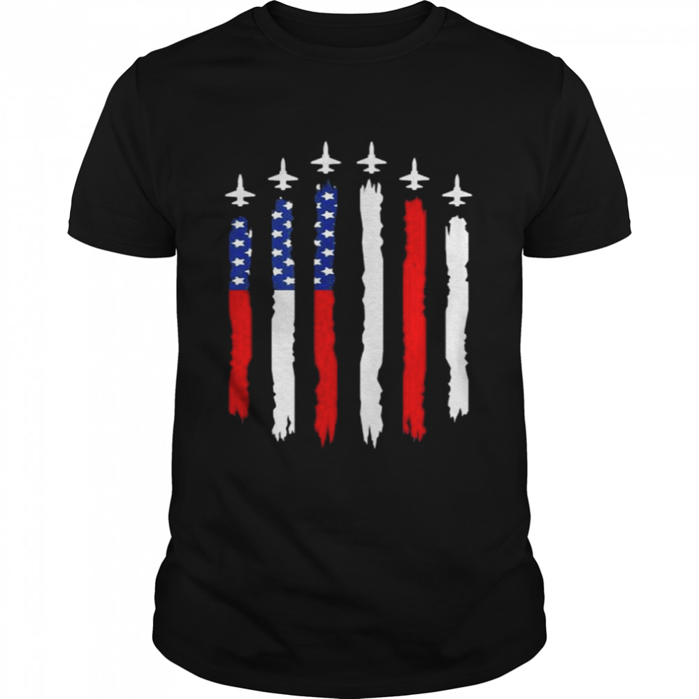 4th of july red white blue American flag shirt