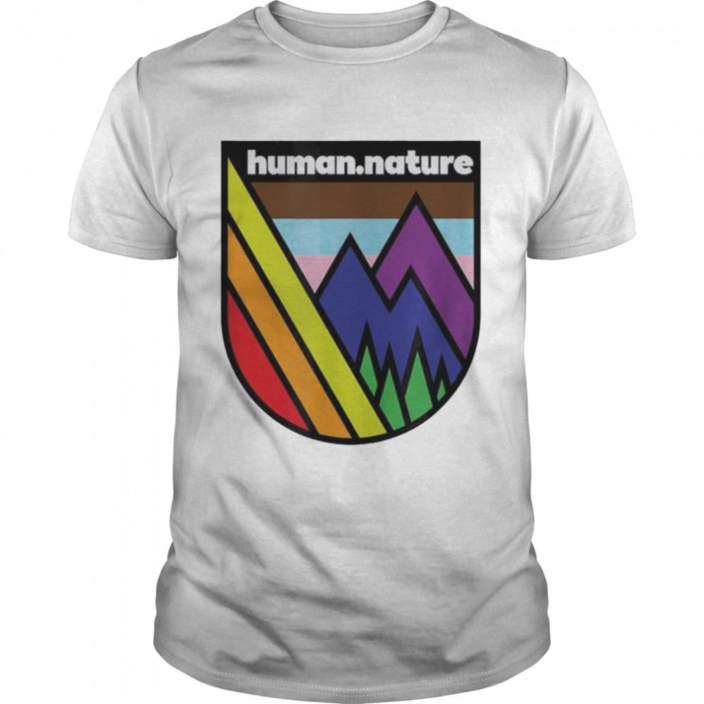 Lgbtq queer gay mountains pride trees hiking shirt