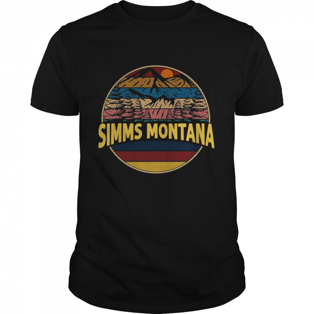 Simms Montana Mountain Hiking Souvenir Gift Shirt