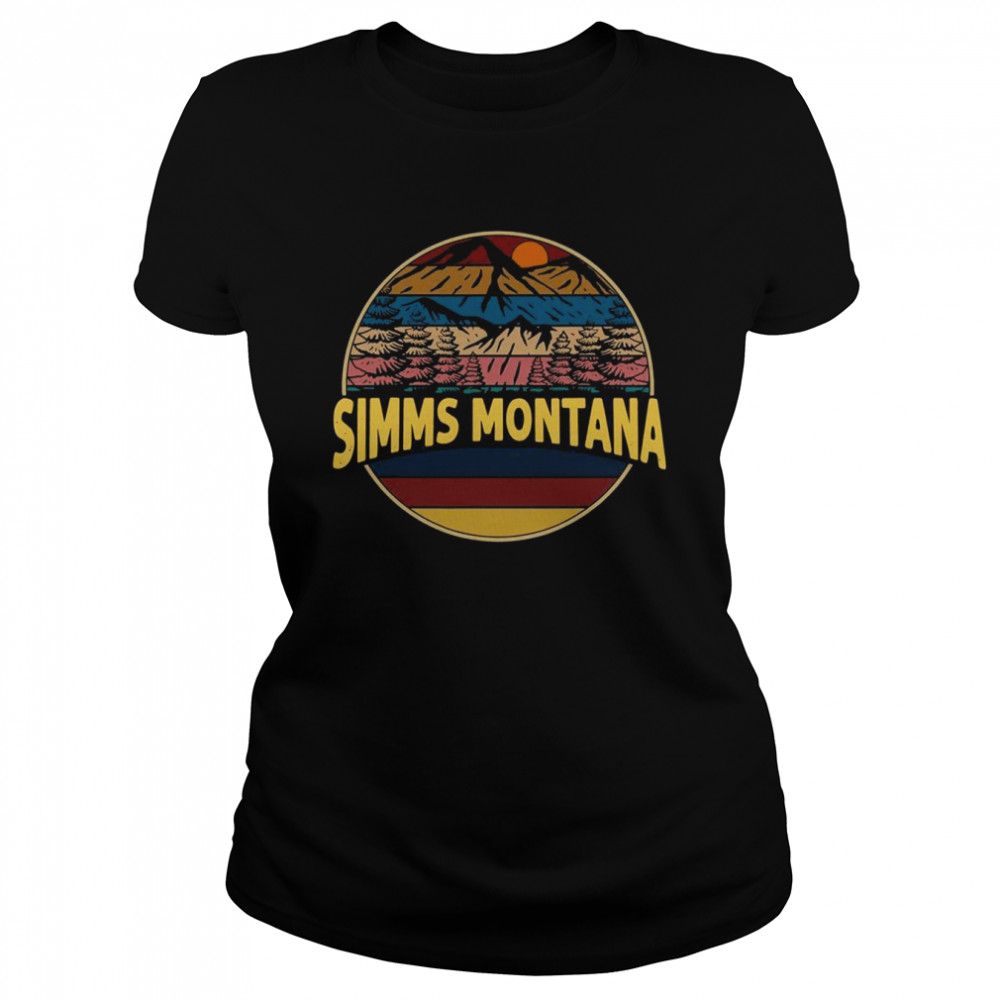 Simms Montana Mountain Hiking Souvenir Gift  Classic Women's T-shirt