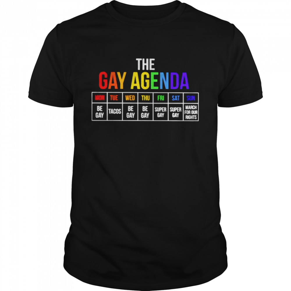 The gay agenda shirt