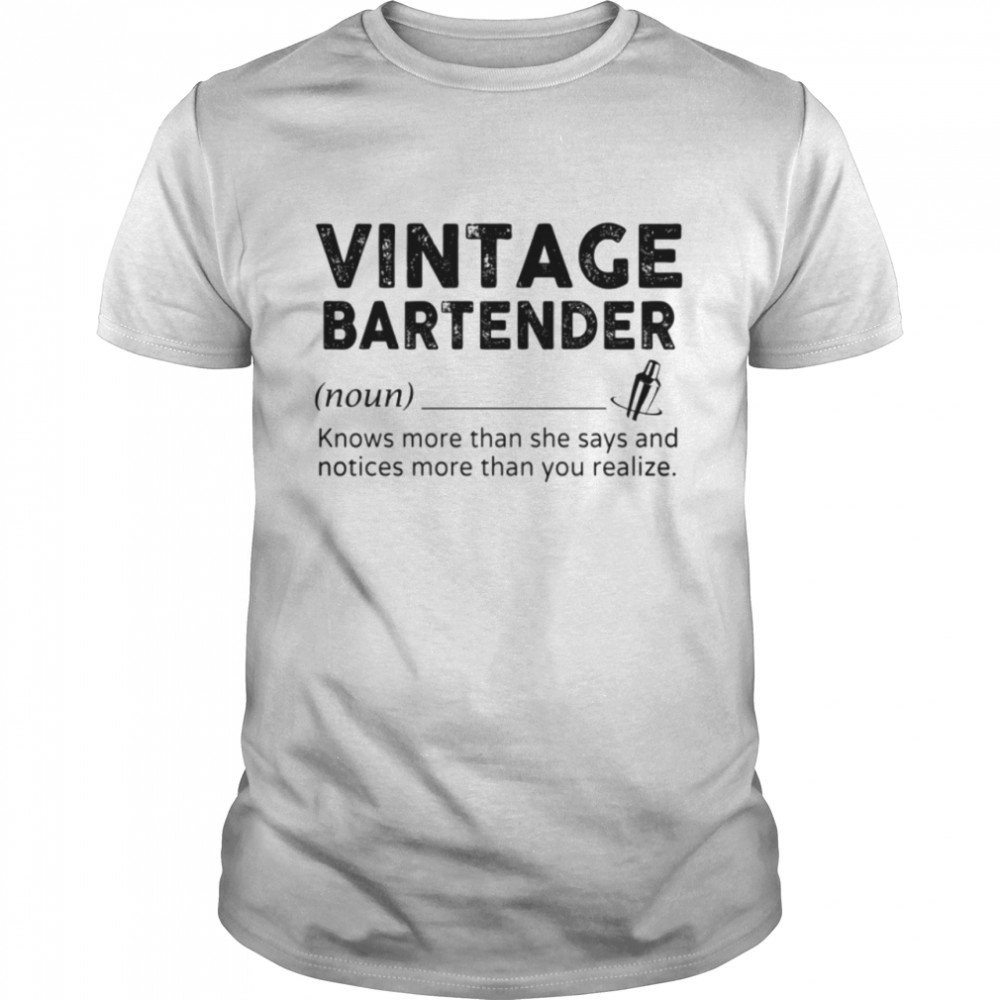 Vintage Bartender shirt