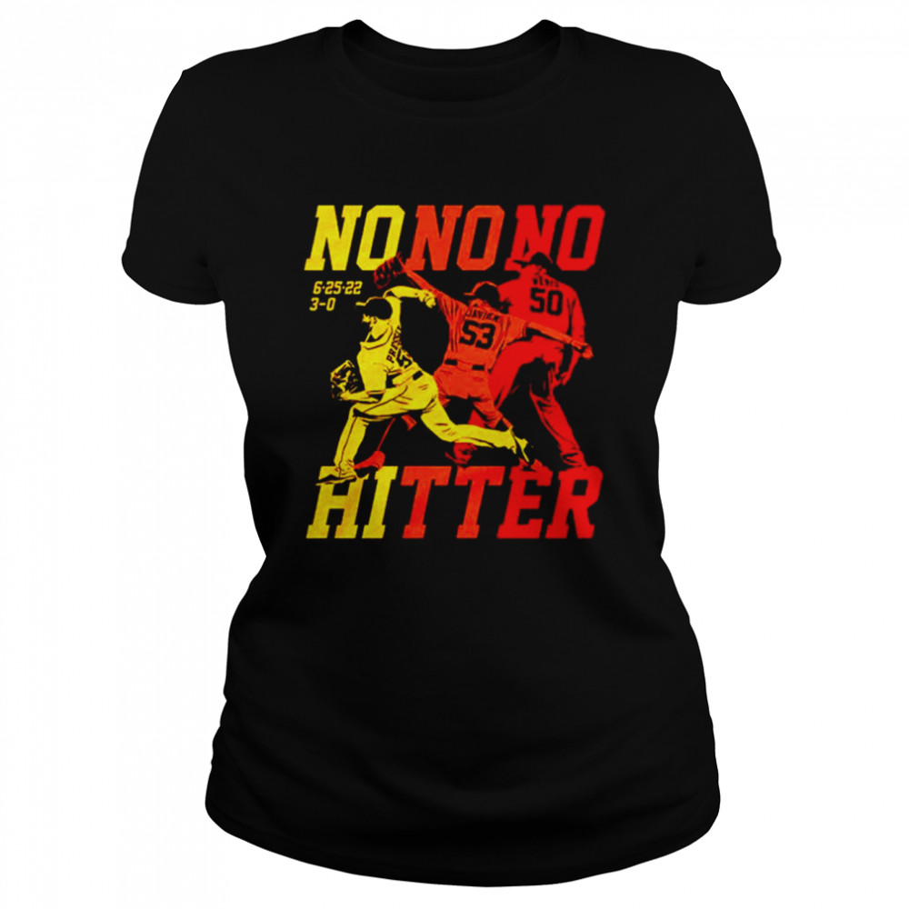 Christian Javier Hector Neris and Ryan Pressly The Houston No-nos shirt Classic Women's T-shirt