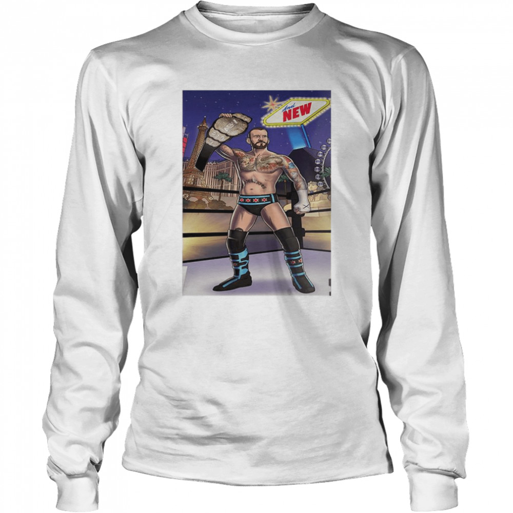 Cm Punk AEW World Championship T- Long Sleeved T-shirt