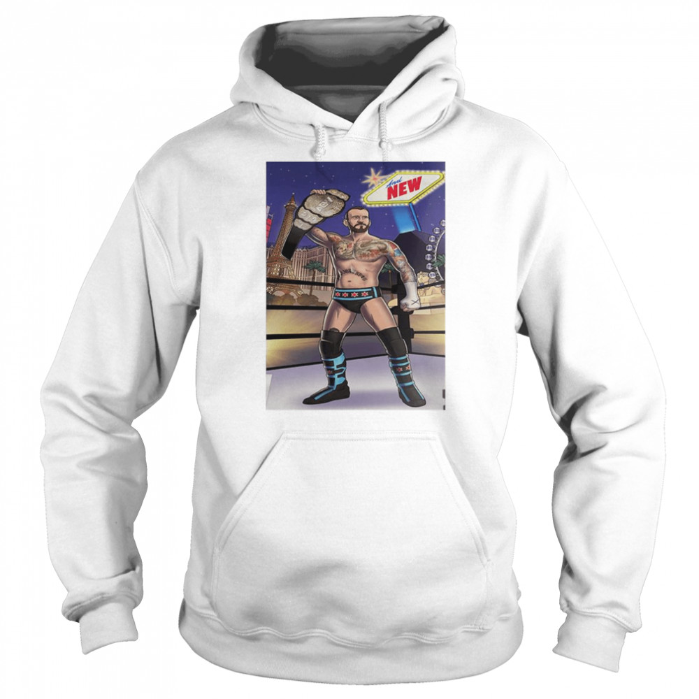 Cm Punk AEW World Championship T- Unisex Hoodie