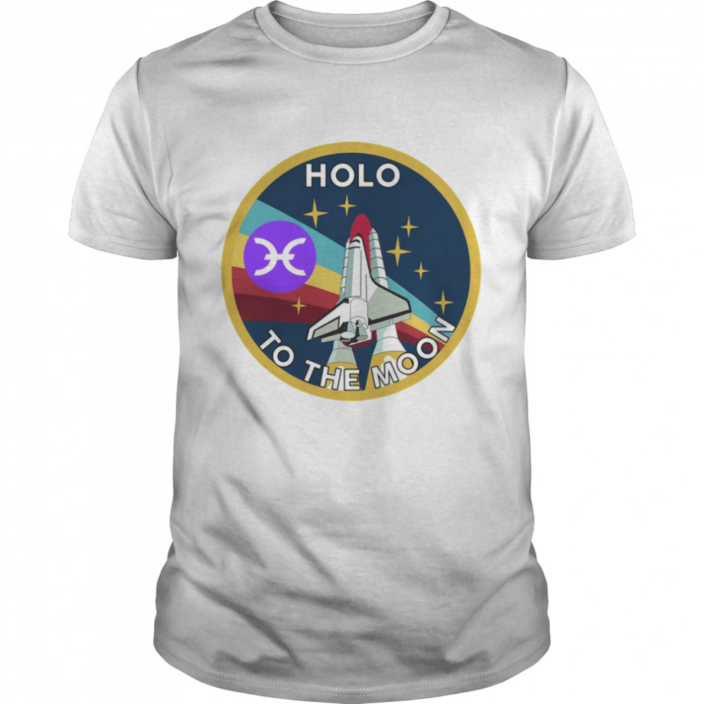 Holo To The Moon Holo Crypto Hot Token Vintage Design shirt